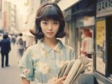 1964年のストリートスナップ　北海道　岩見沢市　#ストリートスナップ　#AI美女　　