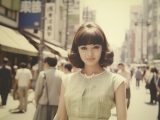 1966年のストリートスナップ　長野県　安曇野市　#ストリートスナップ　#AI美女　　